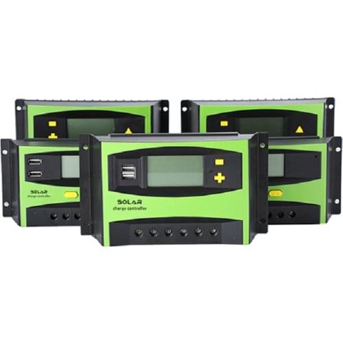 Charger Solar Controller 12V 20A 30A 40A 50A 60A Battery Solar Charge Controller 12V 24V Solar Regulator Charging Controller PWM