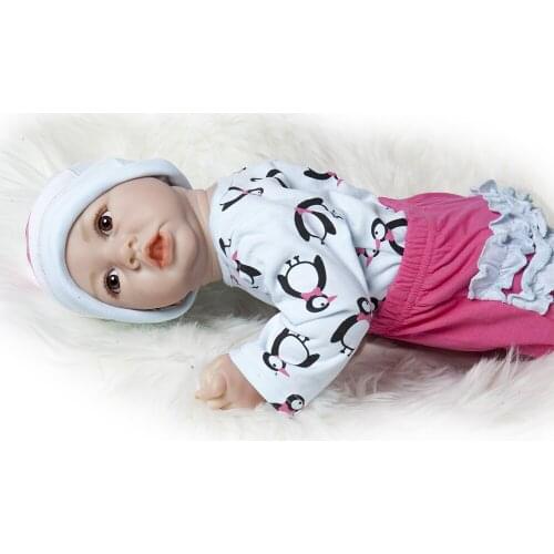 Hoomai Lovely Bebe Reborn Baby Dolls Full Vinyl Body So Truly Like Alive Doll In Brazil Toddler Bebe Toy Birthday Gifts