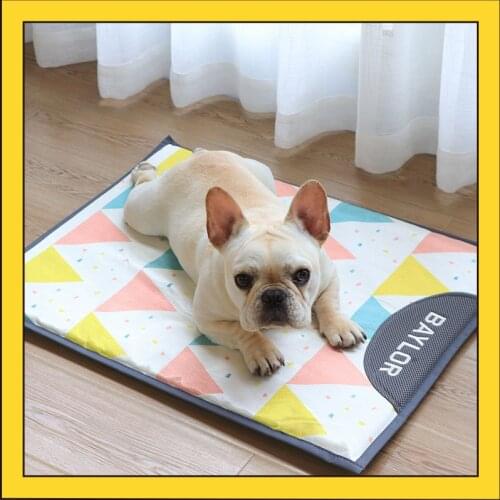 Pet Bed Soft Dog Mat Cooling Summer Pad Mat For Pet Blanket Sofa Breathable Dog Bed Summer Dogs Pet Supplies Cool Dog Bed