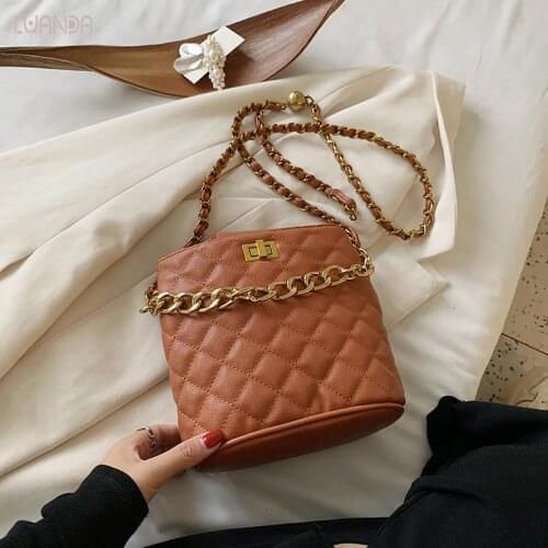 New 2020 Women Classic Famale Bag Pu Leather Sweet Crossbody Handbag Lattice Lady Shoulder Girl Messenger Vintage For Women