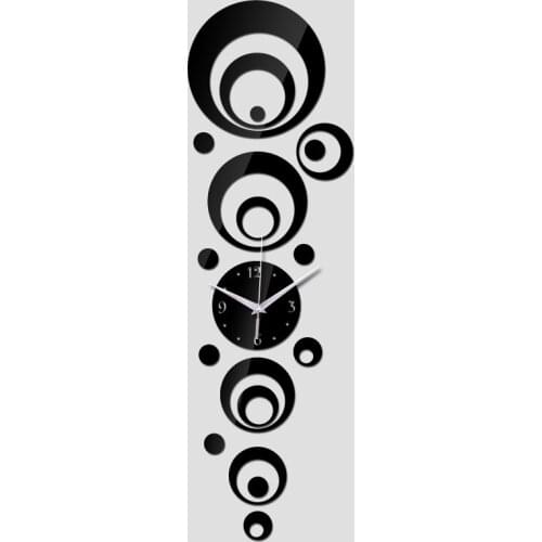 New Acrylic Wall Stickers Home Decor Diy 3d Sticker Europe Wall Clock Horse Butterfly Posters Decoration Paris Vinilos