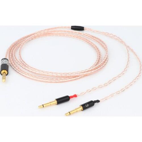 Preffair OCC Silver Plated Headphone Upgrade Cable for Meze99 Classics Focal Elear T1P T5P t1 MDR-Z7 D600 D7100 Headphones Cable