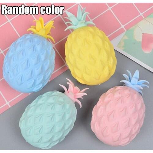1pc Simulation Rubber Pineapple Decompression Toy Sensory Game Stress Ball Antistress Home Desktop Decoration