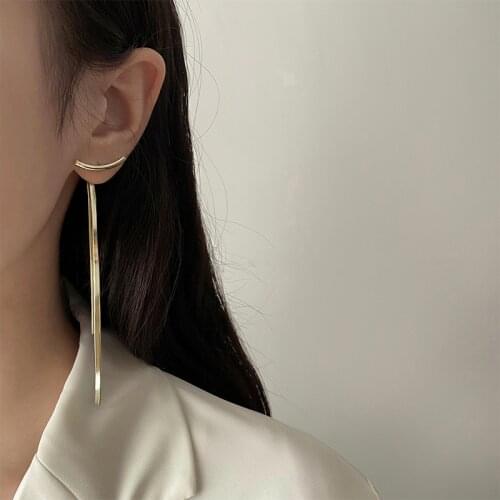 Earrings for Women Fashion Long Tassel Drop Earrings Simple Charm Couple Engagement Earrings Jewelry Accessories Wholesale