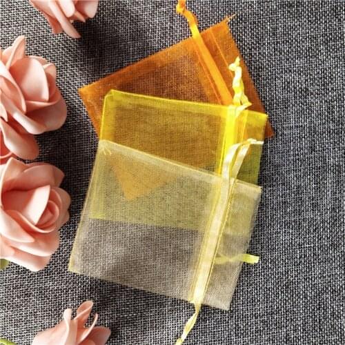 25PCS Organza Jewelry Bag 29*39cm Fabric Gift Bags sachet organza Gift Pouch Wedding Favors And Gifts Can Custom Logo 5ZSH321