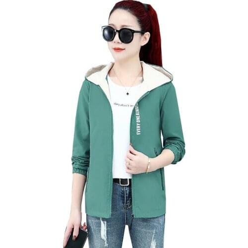 Spring Women Trench Coat 2021 New Female Hooded Coat Womens Spring Autumn Long Sleeve Windbreaker Ladies Fashion Casual Top