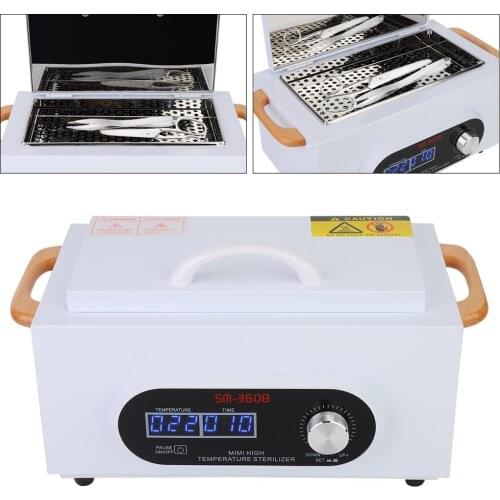 LCD Screen High Temperature Sterilizer Salon Body Nail Art Multifunction Tattoo Disinfecting Machine Disinfection Sanitizer Tool