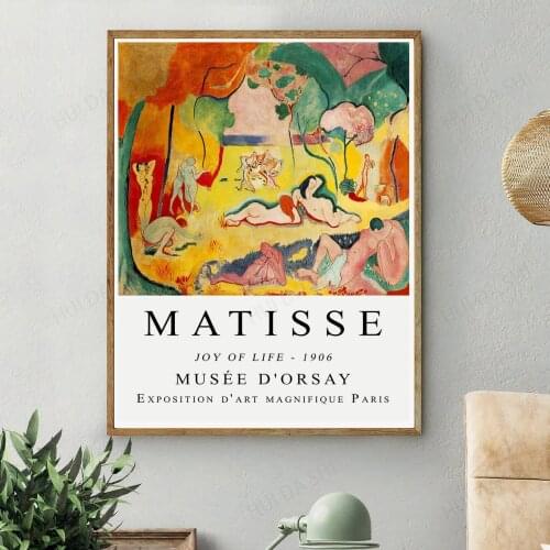 Henri Matisse Exhibition Poster, The Snail, Wall Art Decor, The Joy Of Life, Vintage Poster, Multiple Sizes Canvas Print Poster