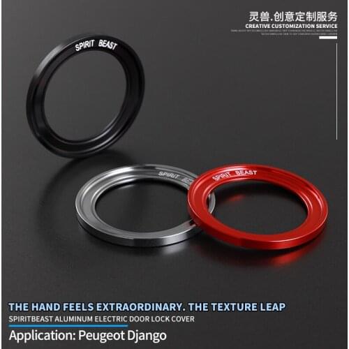 SPIRIT BEAST Motorcycle Ignition Starter Lock Ring Cover Mount Accessories Keyhole Protective Cover For Ppeugeot Django 150