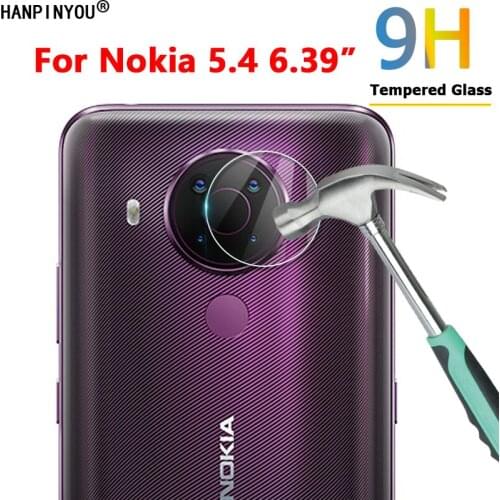 For Nokia 5.4 6.39" HD Clear 9H Ultra Slim Back Camera Lens Protector Rear Camera Lens Cover Tempered Glass Protection Film