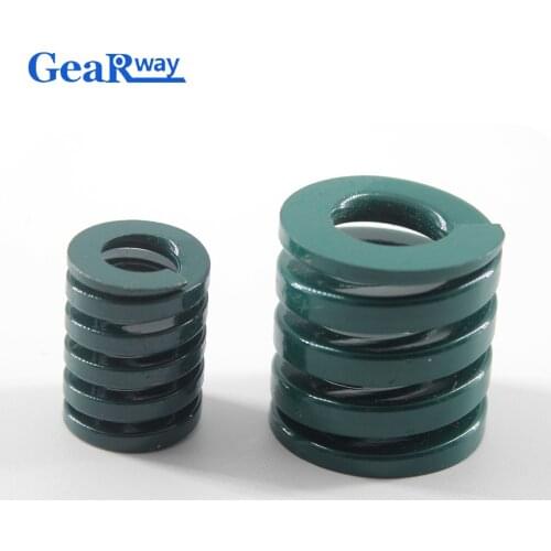 Gearway Green Die Spring Long TH35x35/35x40/35x45/35x60/35x65mm 28% Compression Ratio Spiral Stamping Compression Die Spring