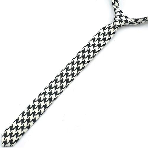 1.2 Inch Slim MenS Necktie Classic Black And White Plaid Wedding Party Formal Dress Cravat Gift 2020 New Ties For Men Shirts