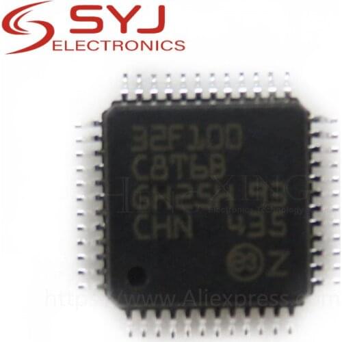 1pcs/lot STM32F100C8T6 STM32F100C8T6B STM32F100 LQFP-48 In Stock