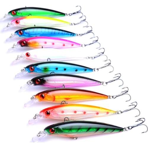 10PCS/Lot 11cm 13.5g Fishing Lures Minnow Fishing Bait Set Fishing Tackle Fishing Lure Set