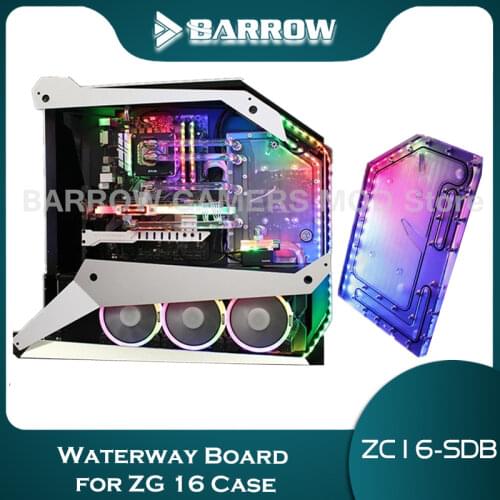 Barrow Distro Plate for ZG 16 Case Water Way Plate ARGB Split water cooling accessories Water Cooling Program ZC16-SDB