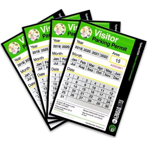 Scratch Silver Anti Counterfeiting Parking Permit Business Card Laser Anti-fake Vistor Card