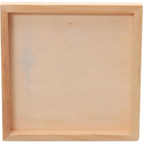 1Pc Wood Pallet Toys Accessories 12cm X 12cm Wood Plate For Six-Sided Painting Building Block