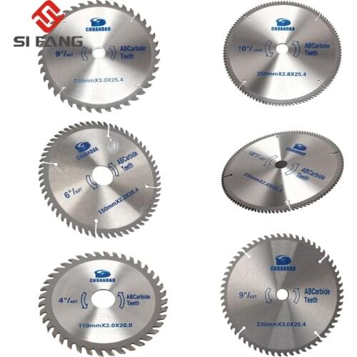 4-14" Circular Saw Blade Wood Cuting Disc 110mm-350mm Alloy Cutting Disc For Wood and Aluminum