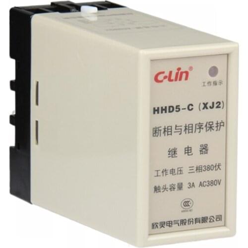 HHD5-C phase sequence protection relay XJ2 AC380V elevator elevator motor protector