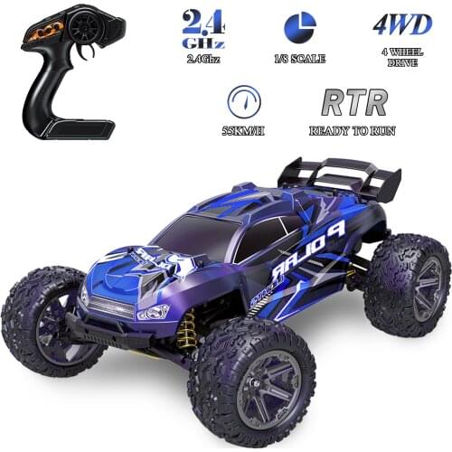 HS10412 1/8 RC Car 2.4GHz 4WD RC Racing Car 55km/h High Speed Off-Road Car With PVC Car Shell Using 24mins 100m Control