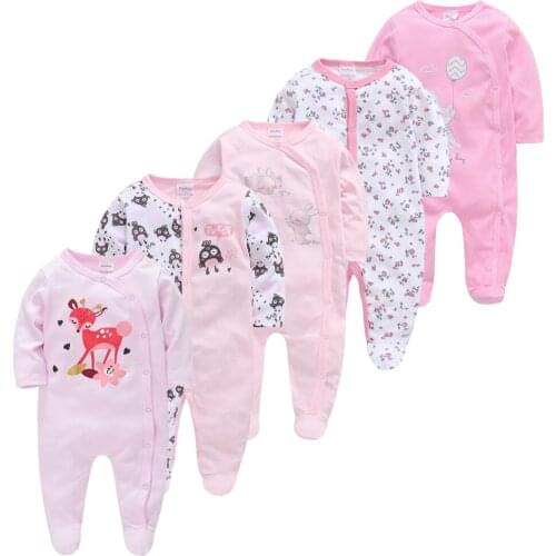 Kavkas 5pcs Baby Pyjamas Girl Boy Pijamas bebe fille Cotton Breathable Soft ropa bebe Newborn Sleepers Baby Pjiamas