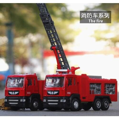 Collectible Alloy mkd3 Scale Car Models Die-cast coche carro Toys for Children mkd3 1:32 auto Vehicle Fire Rescue Truck
