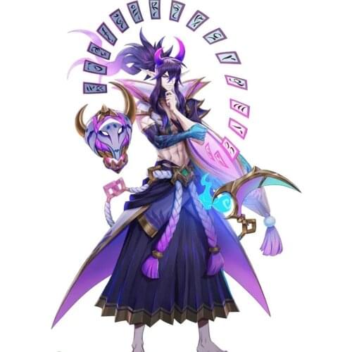 Game LOL Spirit Blossom Thresh Cosplay Costume Adult Mens Halloween Suit Custom Made L320