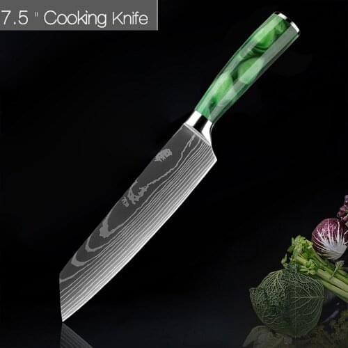 Kitchen Knives 7.5 inch Stainless Steel Knife Cleaver Slicer Santoku Beef Steak Knife Chef Cooking Knife Covers