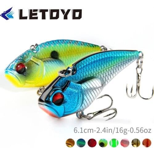 LETOYO 2021 Japan VIB Vibra Fishing Lure 16g 61mm Artificial Sinking Spinner Baits For Bass Pike Perch Fishing Equipment Tools