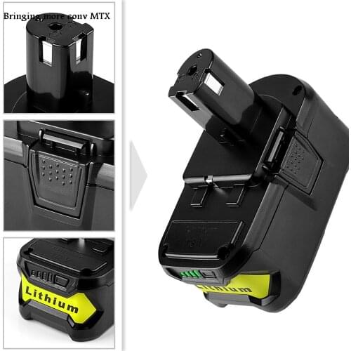 For Ryobi 18V 6000mAh P108 RB18L40 Lithium Ion Rechargeable Battery Pack Power Tools Battery Ryobi ONE
