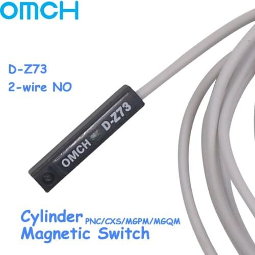 OMCH magnetic switch inductor D-Z73 limit stroke proximity cylinder sensor 2-wire normally open 24 V 12 V