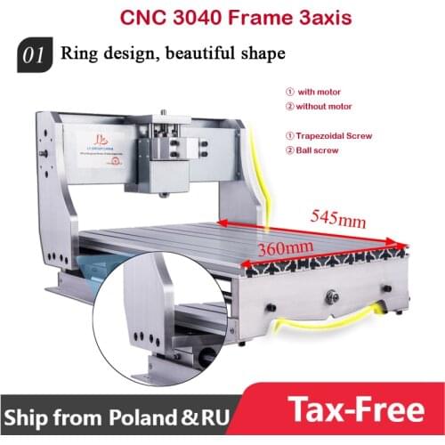 Mini CNC 3040 Frame of Engraver Milling Machine for DIY 3040 3axis with Engraving Area 400X300mm