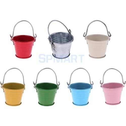 MagiDeal 1/12 Scale Dollhouse Miniature Kitchen Garden Yard Bucket Furniture Decor Children Pretend Play Toy 15cm