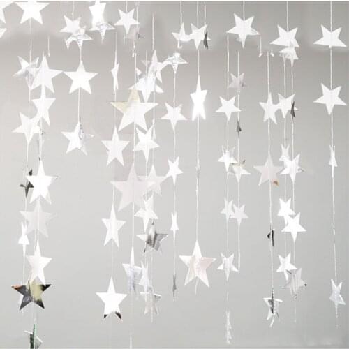 New 4M Garland Star Banner Buntings Wedding Birthday Party Hanging Christmas Home Decor