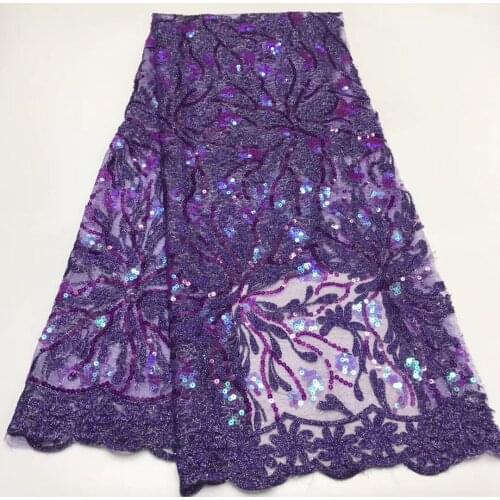 The Latest French Lace Fabric 2021 High Quality Nigerian Lace Fabric And Sequined African Lace Fabric For Wedding J3490