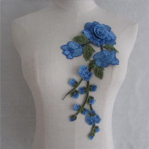 Brand new Fashion DIY Embroidery applique Clothing Craft lace trim wedding dress neckline collar handicraft sewing braid