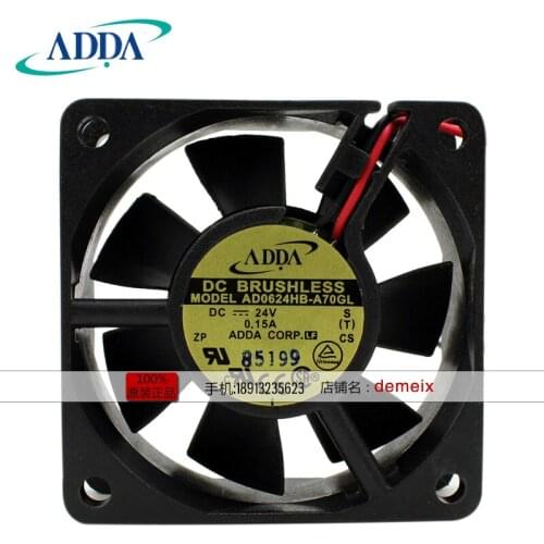 NEW ADDA 6025 24V 0.15A AD0624HB-A70GL frequency cooling fan