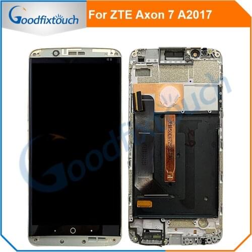 Brand New LCD Amoled For ZTE Axon 7 A2017 A2017U A2017G LCD Display Touch Screen Digitizer Assembly With Frame Repair Parts
