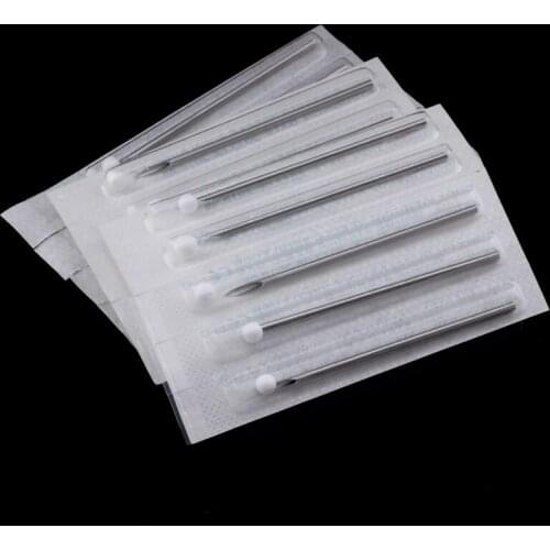 10pcs/lot Disposable Sterile Body Piercing Needles Medical Tattoo Piercing Needles For Navel Nipple Ear Nose Lip 14G/16G/18G/20G