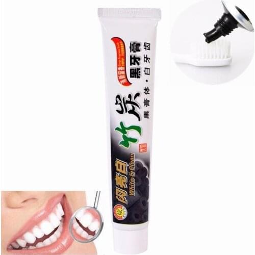 Whitening bamboo charcoal toothpaste tooth Whitening beauty tools oral care dental beauty 100g dentifrice creme Go bad breath