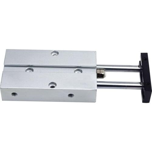 Aluminum Alloy TN10/16/20/25/32 Type Pneumatic Air Cylinder 10-150mm Stroke Twin Rod shaft cylinder