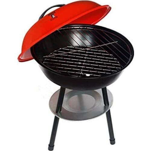 Cookers Portable 14 Inch Apple Grill Spherical Grill Round Outdoor Charcoal Barbecue Stove Foldable Kebab Stove
