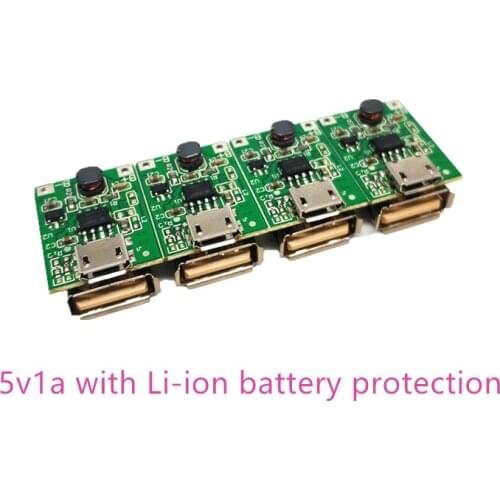 5V Step-Up Power Module Lithium Battery Charging Protection Board Boost Converter 5v1a USB For DIY Charger