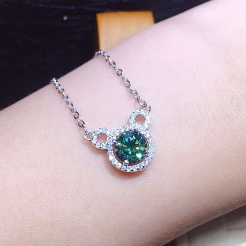 Romantic Bear 2ct Lab Moissanite Pendant 925 Sterling Silver Wedding Pendants Choker Necklace For Women Bridal Jewelry