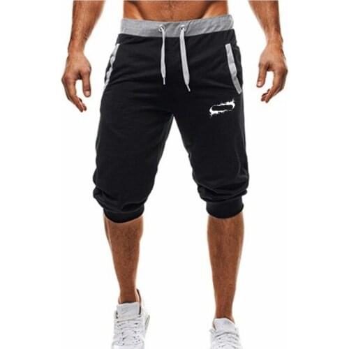 Mens summer new fitness shorts Fashion compression Fast drying gyms Bodybuilding Joggers shorts Slim fit clothing Sweatpants