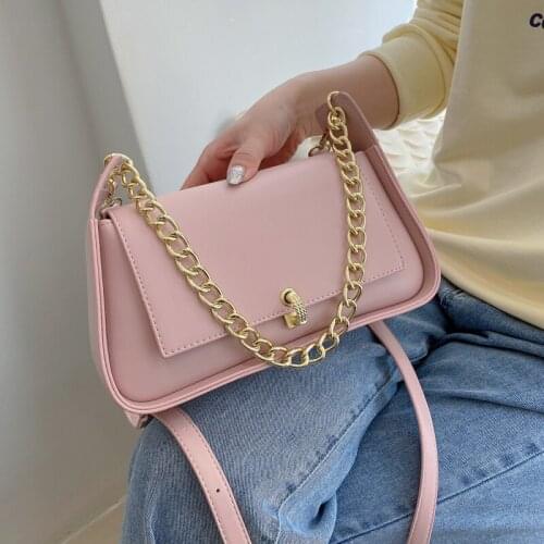 Chain Shoulder Underarm Bags For Women 2021 Mini Pu Leather Crossbody Bag And Purse Female Hourglass Handbags Fashion