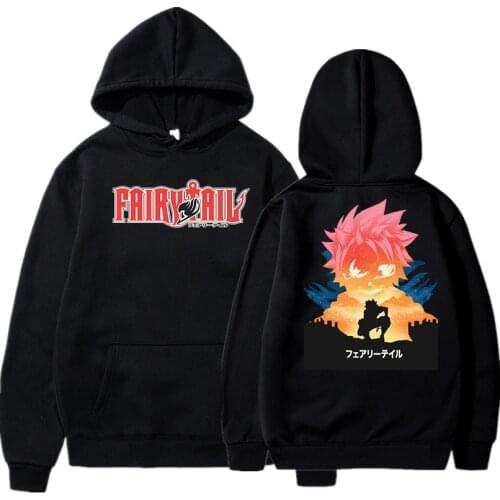 Fairy tail anime print hoodies unisex men and women korea student harajuku hoody Oversized Sweatshirts Hooded Women Sweatshirts