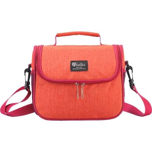 Thickening Thermal Bag Insulated Lunch Bag Zipper Food Bag Cooler Box Ice Pack Women Single Shoulder Thermo Bento Pouch