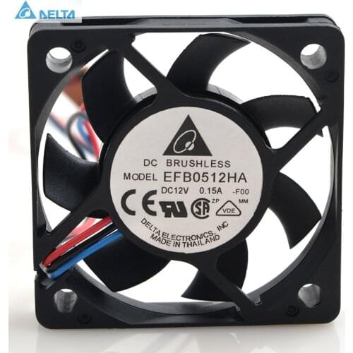 For delta EFB0512HA 5010 12V 0.15A 5CM 5 cm wire ball CPU cooling fan