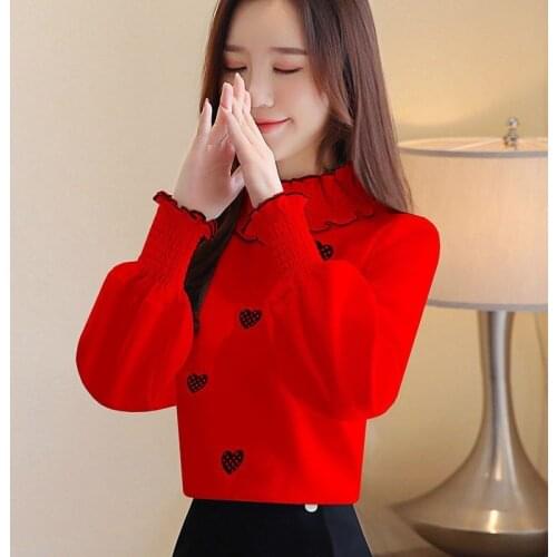 Women Shirts Blouse Girl Tops Summer Autumn Women Clothing